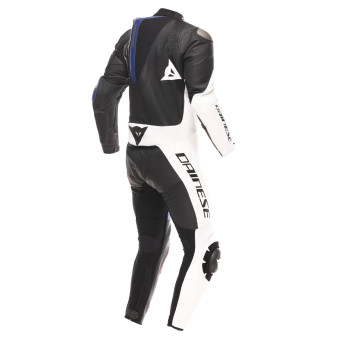 Dainese Demon Sprint 1PC Pelle Nero Bianco Rosso Lava