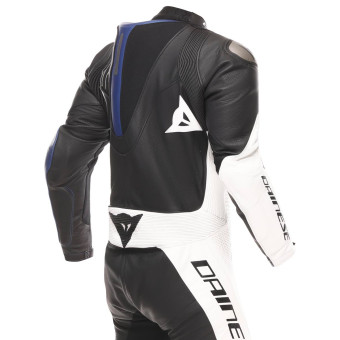 Dainese Demon Sprint 1PC Pelle Nero Bianco Rosso Lava