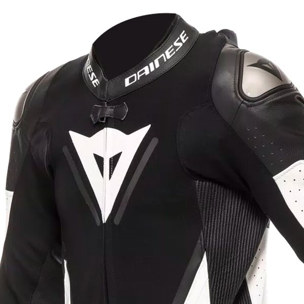 Dainese Demon Sprint 1PC Leather Nero Bianco Bianco
