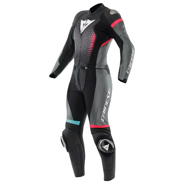 Tute Moto in pelle Dainese Fulminea 2PCS Leather Black Anthracite White