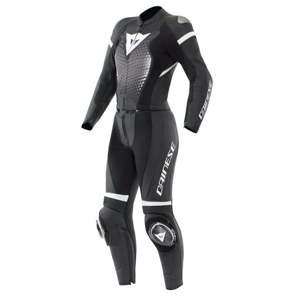 Tute Moto in pelle Dainese Fulminea 2PCS Leather Black White