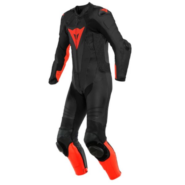 Tute Moto in pelle Dainese Laguna Seca 5 1PC Perf Black Fluo Red Tute Moto in pelle Dainese Laguna Seca 5 1PC Perf Black Fluo Red