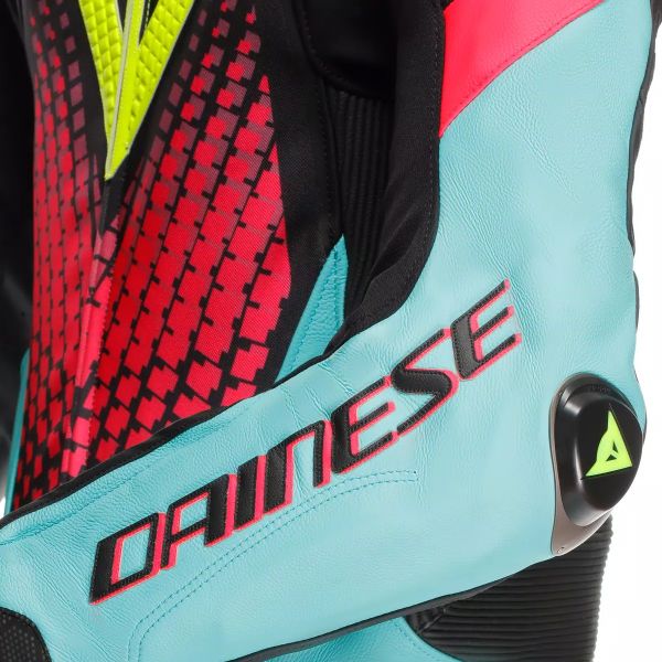 Dainese Laguna Seca 6 Perf 1PC Leather Black Water Fuxia