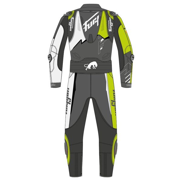 Furygan Eclipse X Kevlar Bianco Nero Giallo Stab