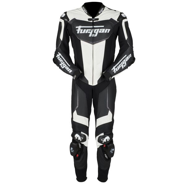 Tute Moto in pelle Furygan Overtake Black White Tute Moto in pelle Furygan Overtake Black White