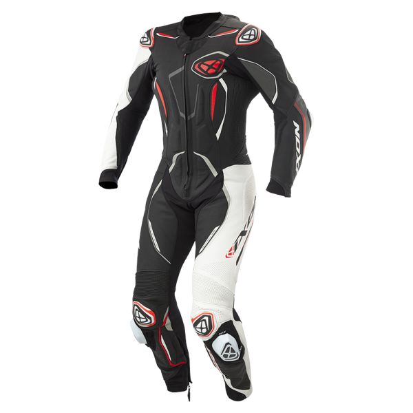 Tute Moto in pelle Ixon Demonio Black White Red