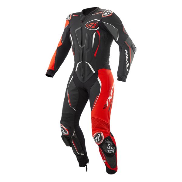 Tute Moto in pelle Ixon Demonio Black Red White