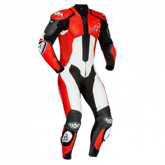 Tute Moto in pelle Ixon Vendetta Evo Black Red White
