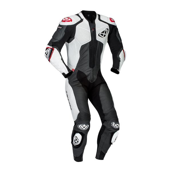 Tute Moto in pelle Ixon Vendetta Evo Black White