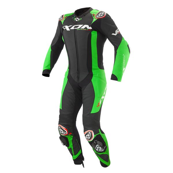 Tute Moto in pelle Ixon Vortex 3 Black Green Tute Moto in pelle Ixon Vortex 3 Black Green