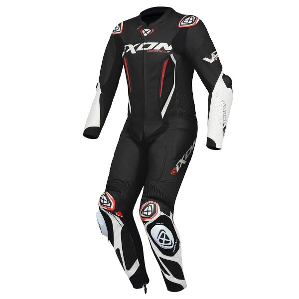 Tute Moto in pelle Ixon Vortex 3 Junior Black White