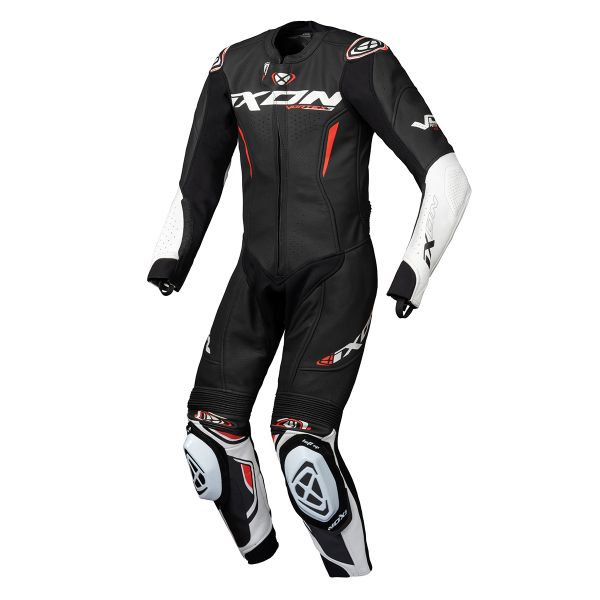 Tute Moto in pelle Ixon Vortex 3 Kid Black White