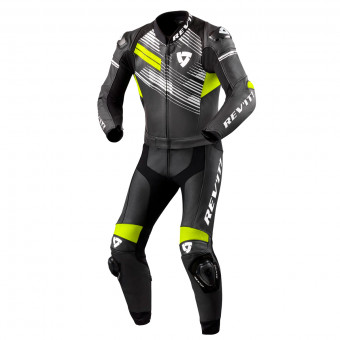 Tute Moto in pelle REV'IT Apex 2PC Black Neon Yellow