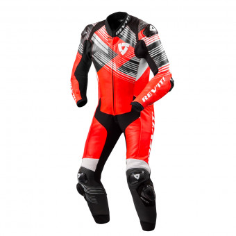 Tute Moto in pelle REV'IT Apex Neon Red White