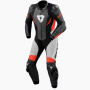 Tute Moto in pelle REV'IT Control Black Neon Red 1PC