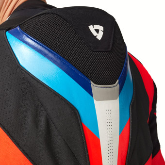 REV'IT One Piece Quantum 3 Anthracite Neon Red