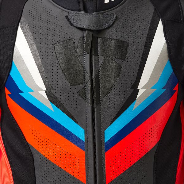 REV'IT One Piece Quantum 3 Light Grey Neon Yellow