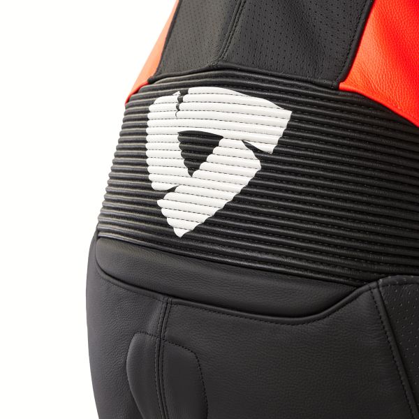 REV'IT One Piece Quantum 3 Neon Red Black