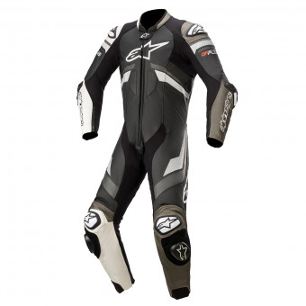 Tute Moto in pelle Alpinestars GP Plus V3 Suit Black White Metallic Gray