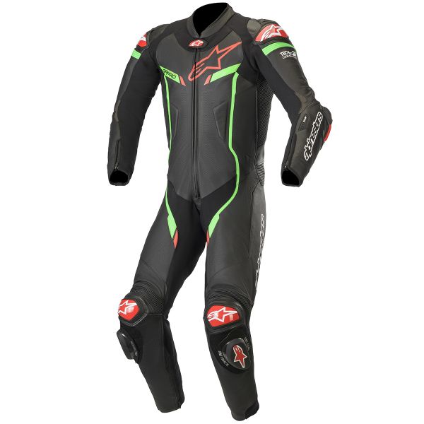 Tute Moto in pelle Alpinestars GP Pro V3 Tech-Air Compatible Black Green