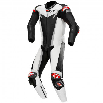 Tute Moto in pelle Alpinestars GP Tech V3 Tech-Air Compatible Black White Silver