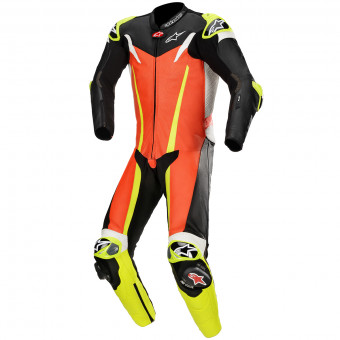 Tute Moto in pelle Alpinestars GP Tech V3 Tech-Air Compatible Red Yellow Black Fluo