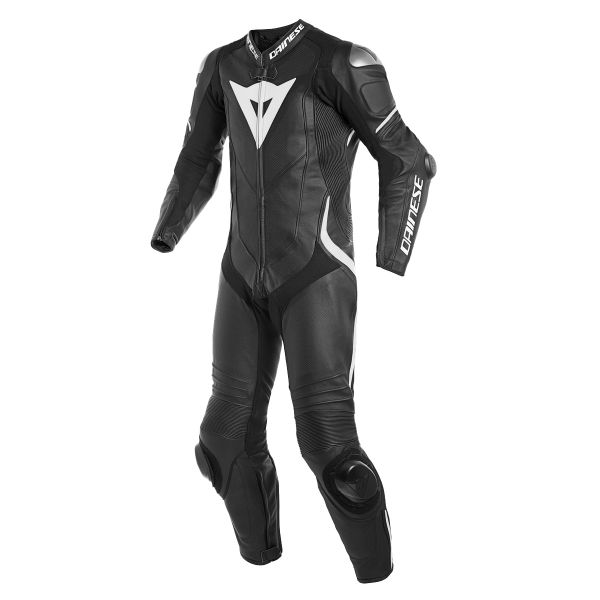 Tute Moto in pelle Dainese Laguna Seca 4 1PC Perforated Black White
