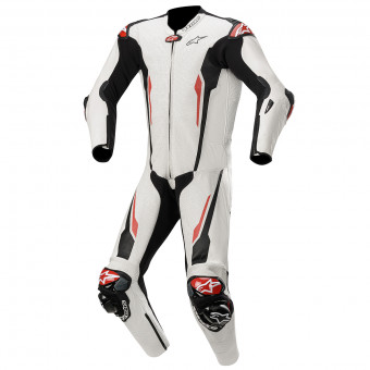 Tute Moto in pelle Alpinestars Racing Absolute Tech-Air Compatible White Black