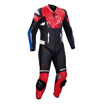 Tute Moto in pelle Bering Ultimat-R Nero Blu Bianco Rosso