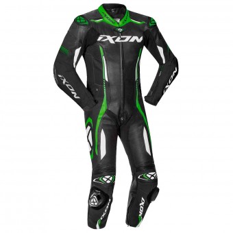 Tute Moto in pelle Ixon Vortex 2 Nero Bianco Verde