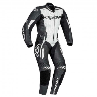 Tute Moto in pelle Ixon Vortex Junior Black White