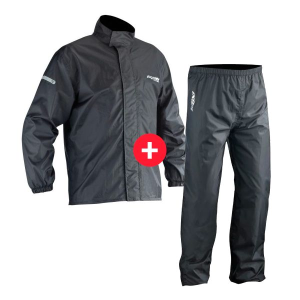 Giacche e giacche lunghe antipio Ixon Compact Jacket Black + Compact Pant Black Giacche e giacche lunghe antipio Ixon Compact Jacket Black + Compact Pant Black