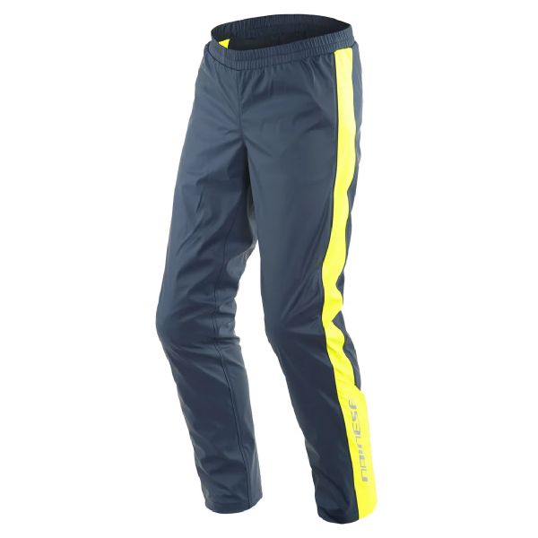 Pantaloni antipioggia Dainese Storm 2 Pant Unisex Black Iris Fluo Yellow