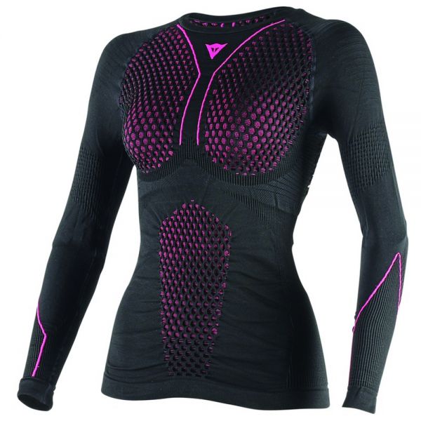 Buoni affari Dainese D-Core Thermo Tee LS Lady Black Pink