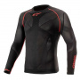 Maglia Intima Riscaldata Alpinestars Ride Tech V2 Top manica lunga estivo nero rosso