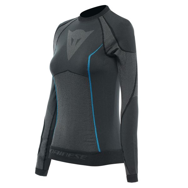 Maglia Intima Riscaldata Dainese Dry LS Lady Black Blue