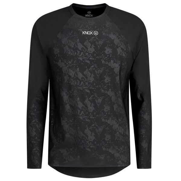 Maglia Intima Riscaldata Knox Maglia intima a doppio strato attivo, maniche lunghe, nera