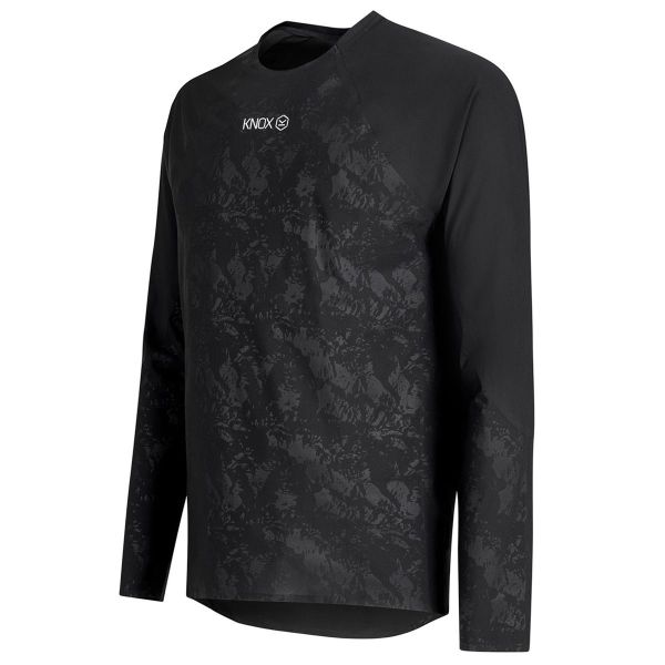 Knox Maglia intima a doppio strato attivo, maniche lunghe, nera