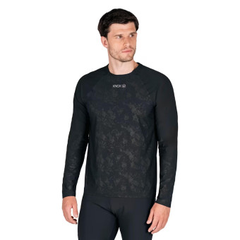 Knox Maglia intima a doppio strato attivo, maniche lunghe, nera