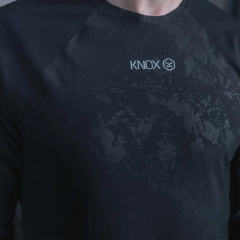 Knox Maglia intima a doppio strato attivo, maniche lunghe, nera
