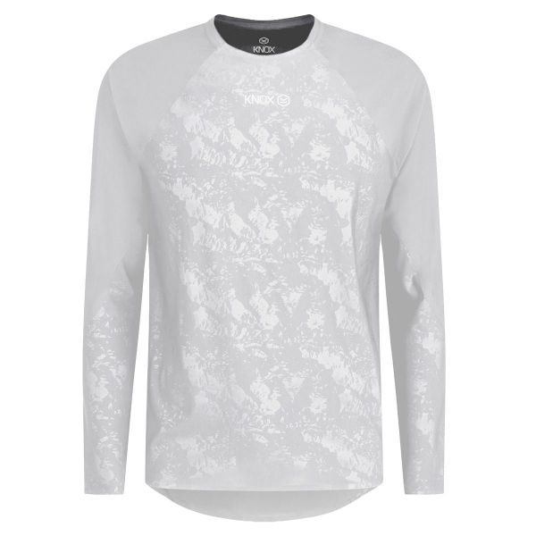 Maglia Intima Riscaldata Knox Maglia intima a doppio strato attivo, maniche lunghe, grigia