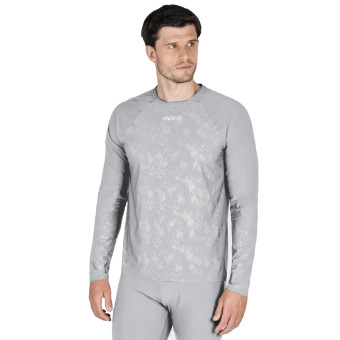 Knox Maglia intima a doppio strato attivo, maniche lunghe, grigia