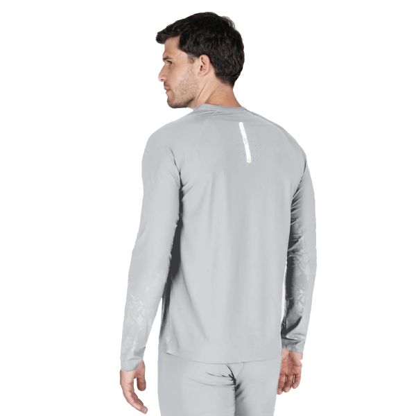 Knox Maglia intima a doppio strato attivo, maniche lunghe, grigia
