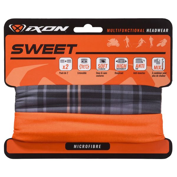 Scaldacollo Moto Ixon Sweet Square Noir - Uni Arancione