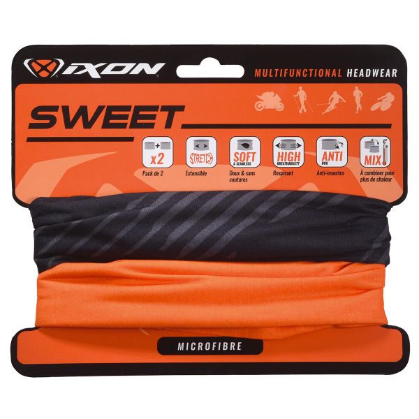 Scaldacollo Moto Ixon Sweet Xlogo Noir - Uni Arancione