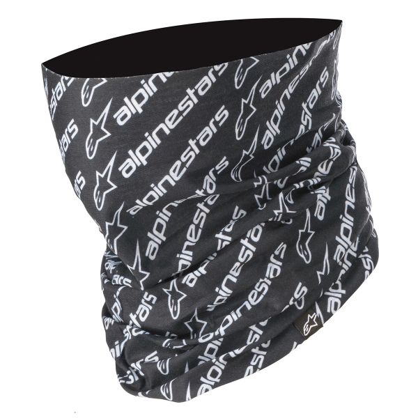 Scaldacollo Moto Alpinestars Tubo a collo lineare nero bianco Scaldacollo Moto Alpinestars Tubo a collo lineare nero bianco