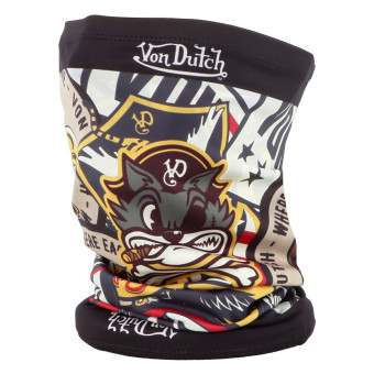 Scaldacollo Moto Von Dutch Big Cat Blu Rosso Arancione
