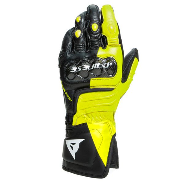 Guanti moto Dainese Carbon 3 Long Black Fluo Yellow White