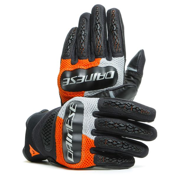 Guanti moto Dainese D-Explorer 2 Glacier Grey Orange Black