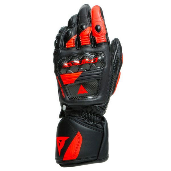 Guanti moto Dainese Druid 3 Black Fluo Red